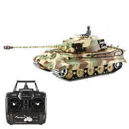 RC Panzer Knigstiger Henschel Turm 1:16 Professional Line IR/BB Metallketten und Metallgetriebe schussfhig