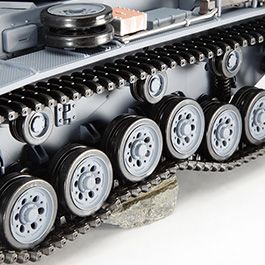Amewi RC Panzerkampfwagen III Control Edition 1:16 schussfähig RTR grau Bild 2