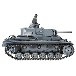 Amewi RC Panzerkampfwagen III Control Edition 1:16 schussfähig RTR grau Bild 4