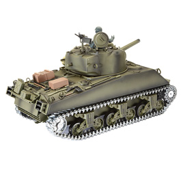 Amewi RC Panzer U.S. M4A3 Sherman Metallketten 1:16 schussfähig RTR oliv Bild 2