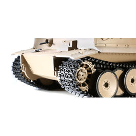 Amewi RC Panzer Tiger I 1:16 True Sound Metallausführung schussfähig RTR desert yellow Bild 6