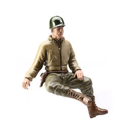Modellbau Figur 2nd Lieutenant G. Clark sitzend 1:16 Bild 6