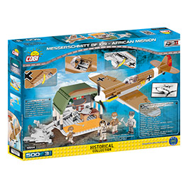 Kleinbild 2 Cobi Historical Collection Bausatz Flugzeug BF 109 African Mission 500 Teile 5544