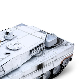 Torro RC Panzer Leopard 2A6, UN Weißgrau Pro-Edition 1:16 schussfähig, Rauch & Sound, Metallgetriebe und Metallketten, RTR Bild 5