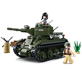 Sluban WWII Allied Cavalry Panzer 347 Teile M38-B0686