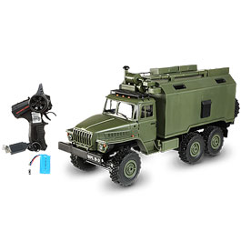 s-idee® 18182 B36 Militär Truck RC LKW Ural B36 Militär Truck LKW 6WD RTR  1:16 grün inkl Akku + Ladegerät NEU: : Spielzeug