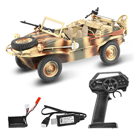 Torro RC Schwimmwagen VW Typ 166 1:16 RTR Tarnfarbe 2,4 Ghz