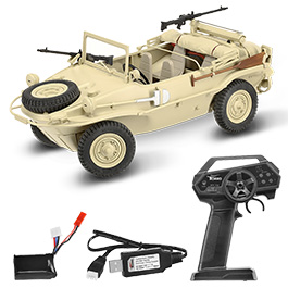 Torro RC Schwimmwagen VW Typ 166 1:16 RTR Sandfarben 2,4 Ghz