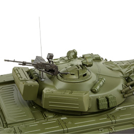 Heng-Long RC Panzer T-72, grün 1:16 schussfähig, Infrarot-Gefechtssystem, Rauch & Sound, Metallgetriebe, Metallketten, RTR Bild 6