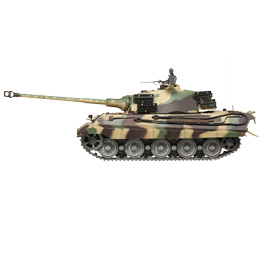 Amewi Rc Panzer Königstiger mit Henschelturm tarn, 1:16, RTR, schussfähig, Infrarot-Gefechtssystem, Rauch & Sound, Metallget Bild 2