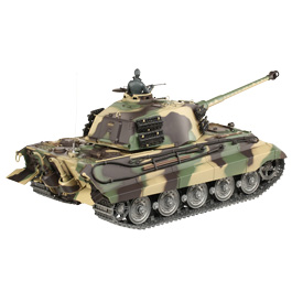 Amewi Rc Panzer Königstiger mit Henschelturm tarn, 1:16, RTR, schussfähig, Infrarot-Gefechtssystem, Rauch & Sound, Metallget Bild 4