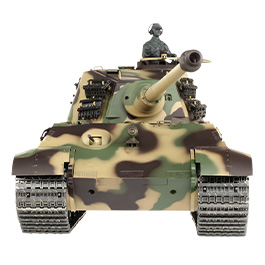 Amewi Rc Panzer Königstiger mit Henschelturm tarn, 1:16, RTR, schussfähig, Infrarot-Gefechtssystem, Rauch & Sound, Metallget Bild 8