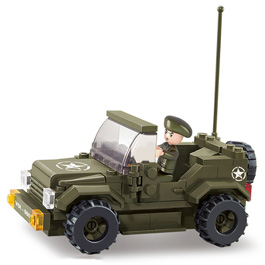 Sluban Jeep Allied Star 121 Teile M38-70207