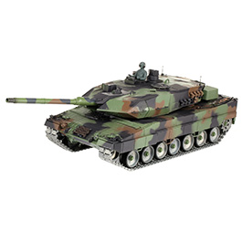 Amewi Rc Panzer Leopard 2A6 tarn, 1:16, RTR, Professional Line IR+BB Rauch & Sound Metallgetriebe Metallketten Bild 1 xxx: