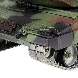 Amewi Rc Panzer Leopard 2A6 tarn, 1:16, RTR, Professional Line IR+BB Rauch & Sound Metallgetriebe Metallketten Bild 7