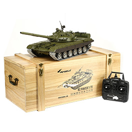 Amewi Rc Panzer Russischer T-72 oliv, 1:16, RTR, schussf., Infrarot-Gefechtssystem, Rauch & Sound, Metallgetriebe -ketten