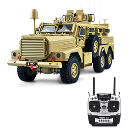 Amewi RC US-Militrfahrzeug MRAP 6X6 1:12 RTR, Rauch, Sound und Licht inkl. Seilwinde