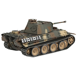 Torro RC Panzer Panther G tarn Profi-Edition 1:16 Infrarot Battlesystem, Rauch & Sound, Metallgetriebe und Metallketten, RTR Bild 7