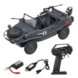 Torro RC Schwimmwagen VW Typ 166 1:16 RTR Grau 2,4 Ghz