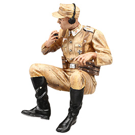 Kleinbild 1 Torro Schwimmwagen Figur Funker 1:16 handbemalt