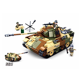 Sluban Bauset WWII German Medium Tank 2 in 1 725 Teile M38-B0859