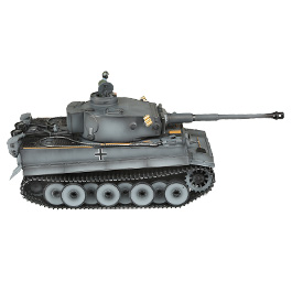 Torro RC Panzer Tiger I Frühe Ausf. grau Profi-Edition 1:16 schussfähig, Rauch & Sound, Metallgetriebe und Metallketten, RTR Bild 3