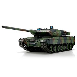 Heng-Long RC Panzer Leopard 2A6, tarn 1:16 schussfähig, Infrarot-Gefechtssystem, Rauch & Sound, Metallgetriebe, Metallketten Bild 1 xxx: