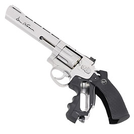 Kleinbild 10 ASG Dan Wesson 6 Zoll 4,5mm Diabolo CO2 Revolver chrom gezogener Lauf