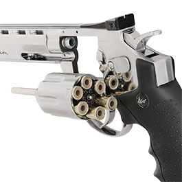 Kleinbild 6 ASG Dan Wesson 6 Zoll 4,5mm Diabolo CO2 Revolver chrom gezogener Lauf