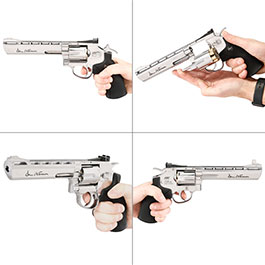 Kleinbild 8 ASG Dan Wesson 6 Zoll 4,5mm Diabolo CO2 Revolver chrom gezogener Lauf