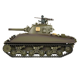 Heng-Long RC Panzer Sherman M4A3, grün 1:16 schussfähig, Infrarot-Gefechtssystem, Rauch & Sound, RTR Bild 2