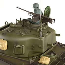 Heng-Long RC Panzer Sherman M4A3, grün 1:16 schussfähig, Infrarot-Gefechtssystem, Rauch & Sound, RTR Bild 6