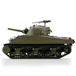 Heng-Long RC Panzer M4A3 Sherman, grün 1:16 schussfähig, Infrarot-Gefechtssystem, Rauch & Sound, Metallgetriebe, Metallkette Bild 1 xxx: