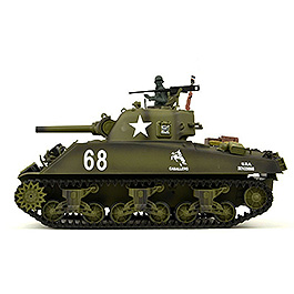 Amewi Rc Panzer U.S. M4A3 Sherman oliv, 1:16, Advanced Line RTR, schussfähig, Infrarotsystem, Rauch & Sound Bild 1 xxx:
