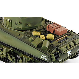 Amewi Rc Panzer U.S. M4A3 Sherman oliv, 1:16, Advanced Line RTR, schussfähig, Infrarotsystem, Rauch & Sound Bild 4
