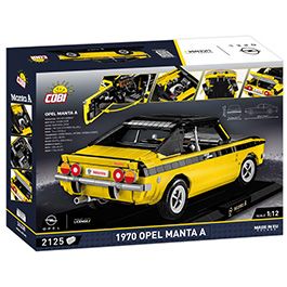 Cobi Youngtimer Collection Bausatz 1:12 Opel Manta A 1970 gelb / schwarz - Executive Edition 2125 Teile 24338 Bild 3