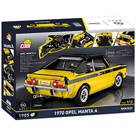 Cobi Youngtimer Collection Bausatz 1:12 Opel Manta A 1970 gelb / schwarz 1905 Teile 24339 Bild 4