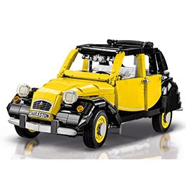 Cobi Youngtimer Collection Bausatz 1:12 Citroen 2CV Charleston gelb / schwarz 1465 Teile 24341