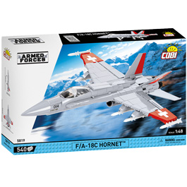 Kleinbild 3 Cobi Armed Forces Bausatz Flugzeug F/A-18C Hornet Swiss Air Force 540 Teile 5819