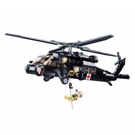 Sluban Bauset US Medical Army Helicopter 692 Teile M38-B1012
