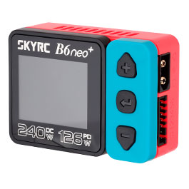 SKYRC B6neo+ Smart Charger Ladegert f. LiPo / NiMH / Pb 10A 200W 12V rot / blau SK100211-01