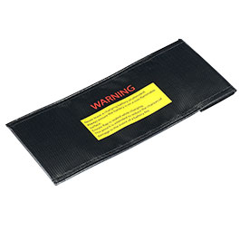 Kleinbild 1 Titan Lithium Charging Safety Bag Small 10,5 x 24,5 cm Feuerfeste Sicherheitstasche schwarz