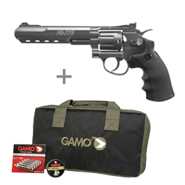 Gamo PR-776 CO2-Revolver Kal. 4,5mm Diabolo inkl. CO2 Kapseln, Diabolos und Pistolentasche