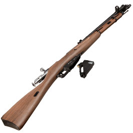 Kleinbild 11 Gletcher M1944 CO2 Luftgewehr Kal. 4,5mm Stahl BB Holzoptik mit Bajonett