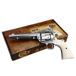 Colt Single Action Army 45 nickel CO2 Revolver Kal. 4,5mm Diabolo gezogener Lauf Bild 5