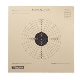 Max Tactical Schießscheiben für Luftgewehre 14 x 14 cm 10 Stück