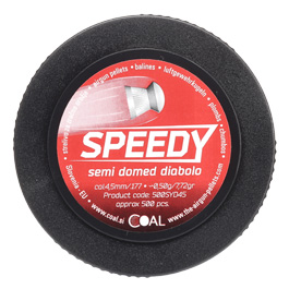Coal Rundkopf-Diabolos Speedy semi domed geriffelter Schaft Kal. 4,5 mm 500er Dose Bild 3