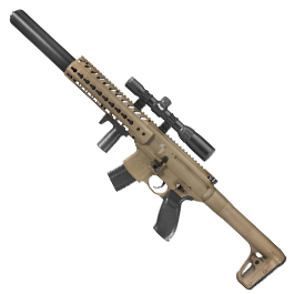 Sig Sauer MCX CO2-Luftgewehr 4,5mm Diabolo dark earth inkl. Sig Sauer 1-4x24WR Zielfernrohr