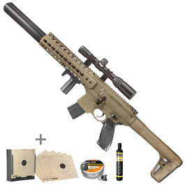 Sig Sauer MCX CO2 Luftgewehr 4,5mm Diabolo Dark Earth Komplettset