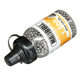 Kleinbild 2 Madbull Stahl-BBs 4,5 mm - 1500 St�ck mit Schnelllader Kal. 4,5 mm BB Luftdruckmunition